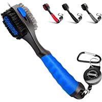 Champkey PRO - Cepillo retráctil para palos de golf- cabezal de cepillo de gran tamaño- agarre de mano de goma suave y…
